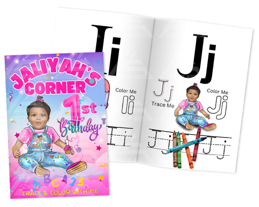 Custom ABC Birthday Activity Book - Jaliyah's Corner