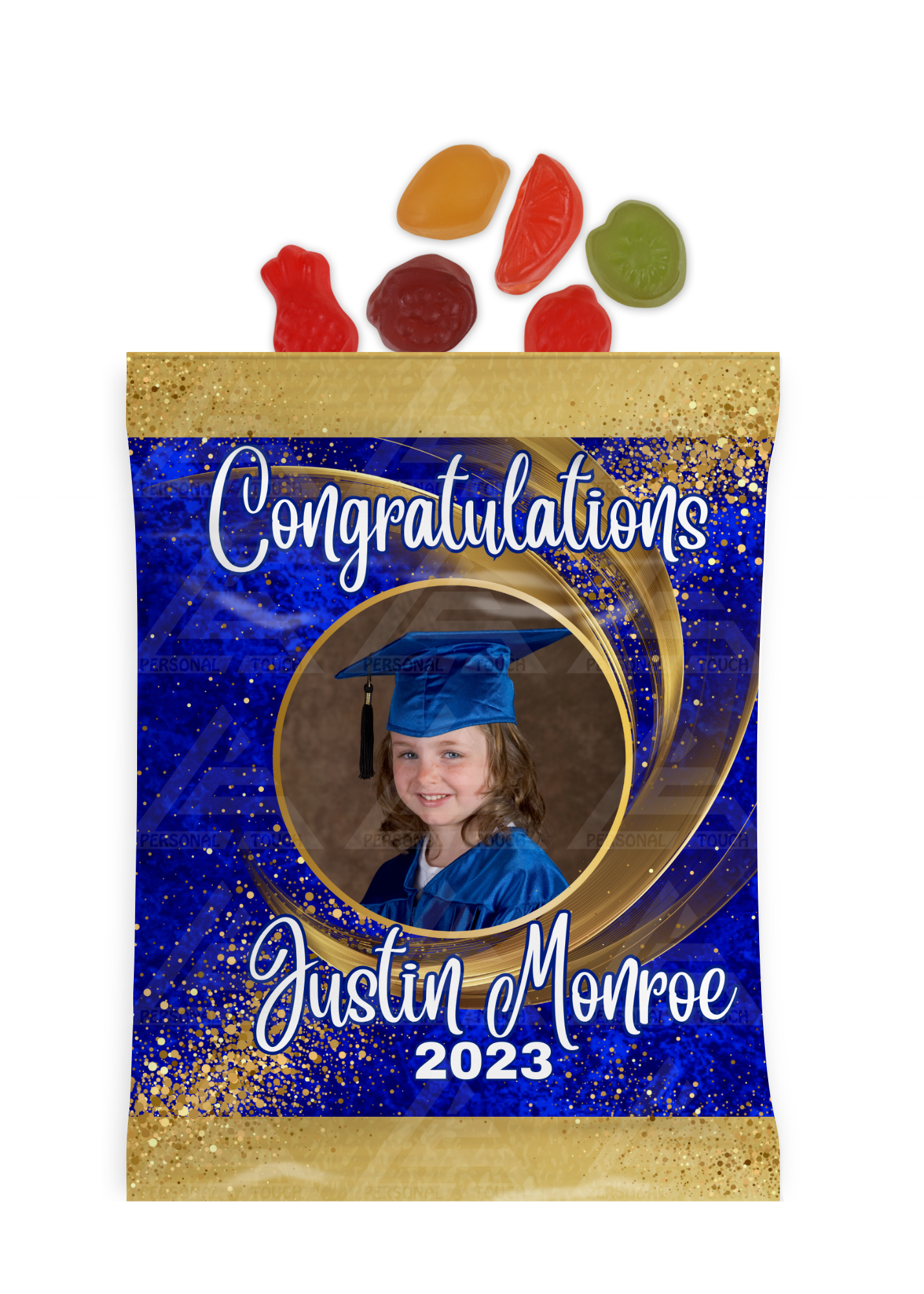 Personalized Graduation Fruit Snack Party Favor