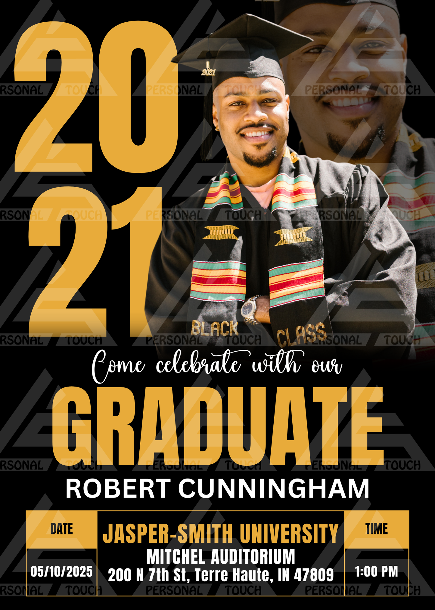 Graduation Invitation / Announcement - Double Exposure