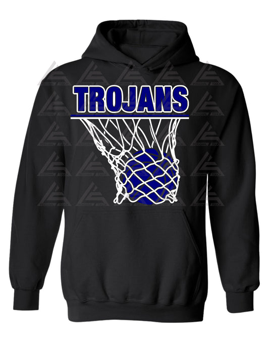 Trojans Basketball Hoodie - Black