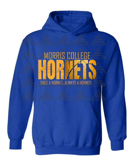 Morris College Hoodie - Hornets Basketball-Royal Blue