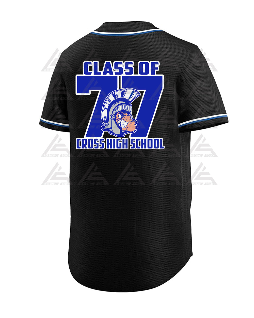 Cross High Alumni Baseball Jersey (Black)