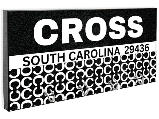 Cross SC Key Hanger - Black & White
