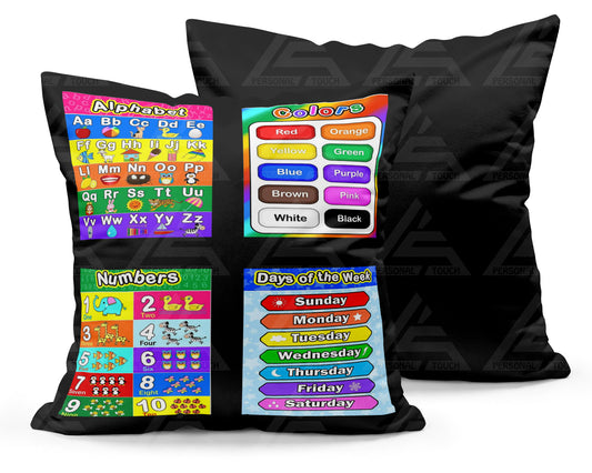 Learning Pillow-ABCs, Numbers, Days of Wk, Colors