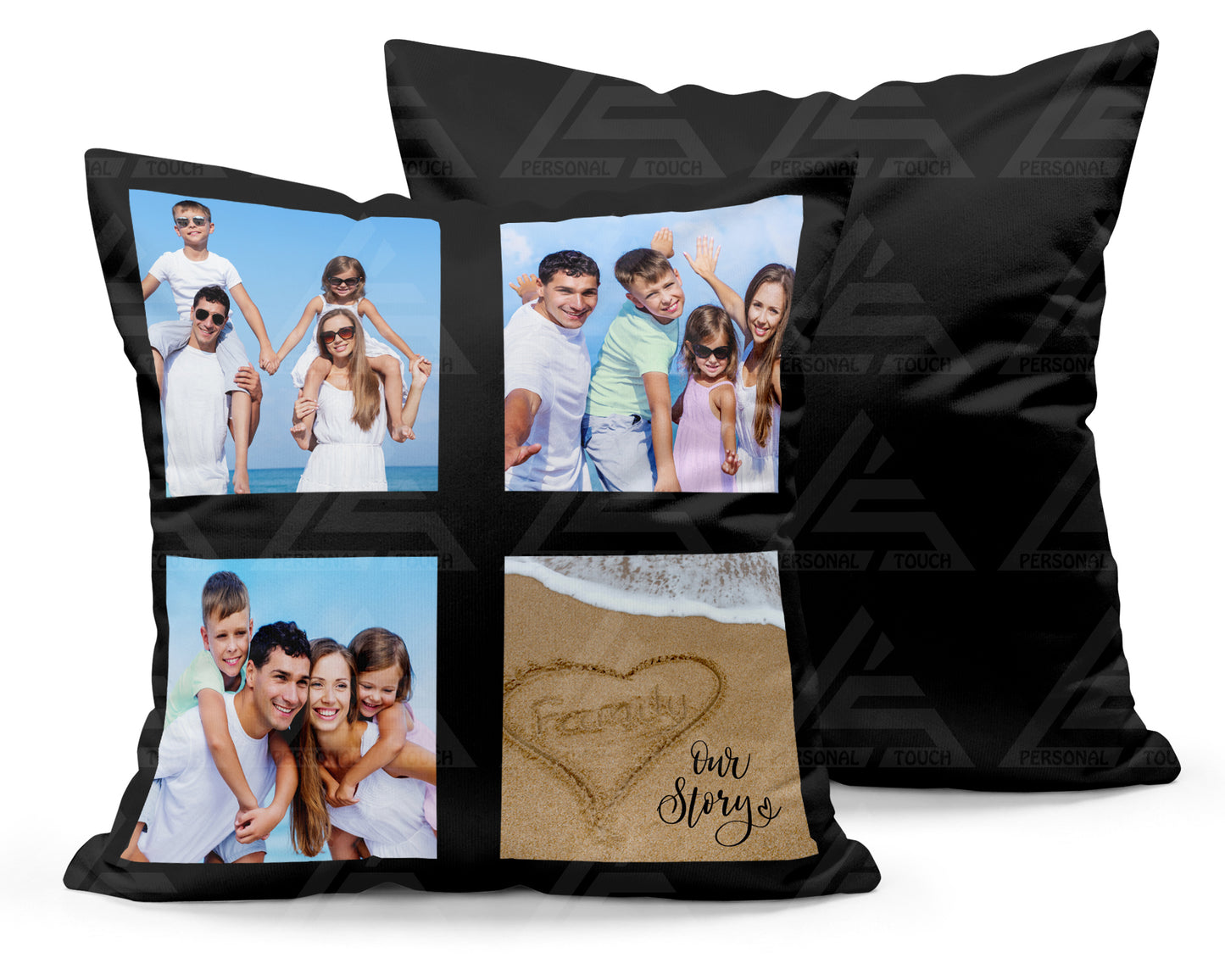 Custom Photo Panel Throw Pillow