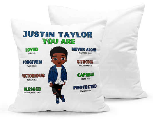 "You Are" Affirmation Throw Pillow 1