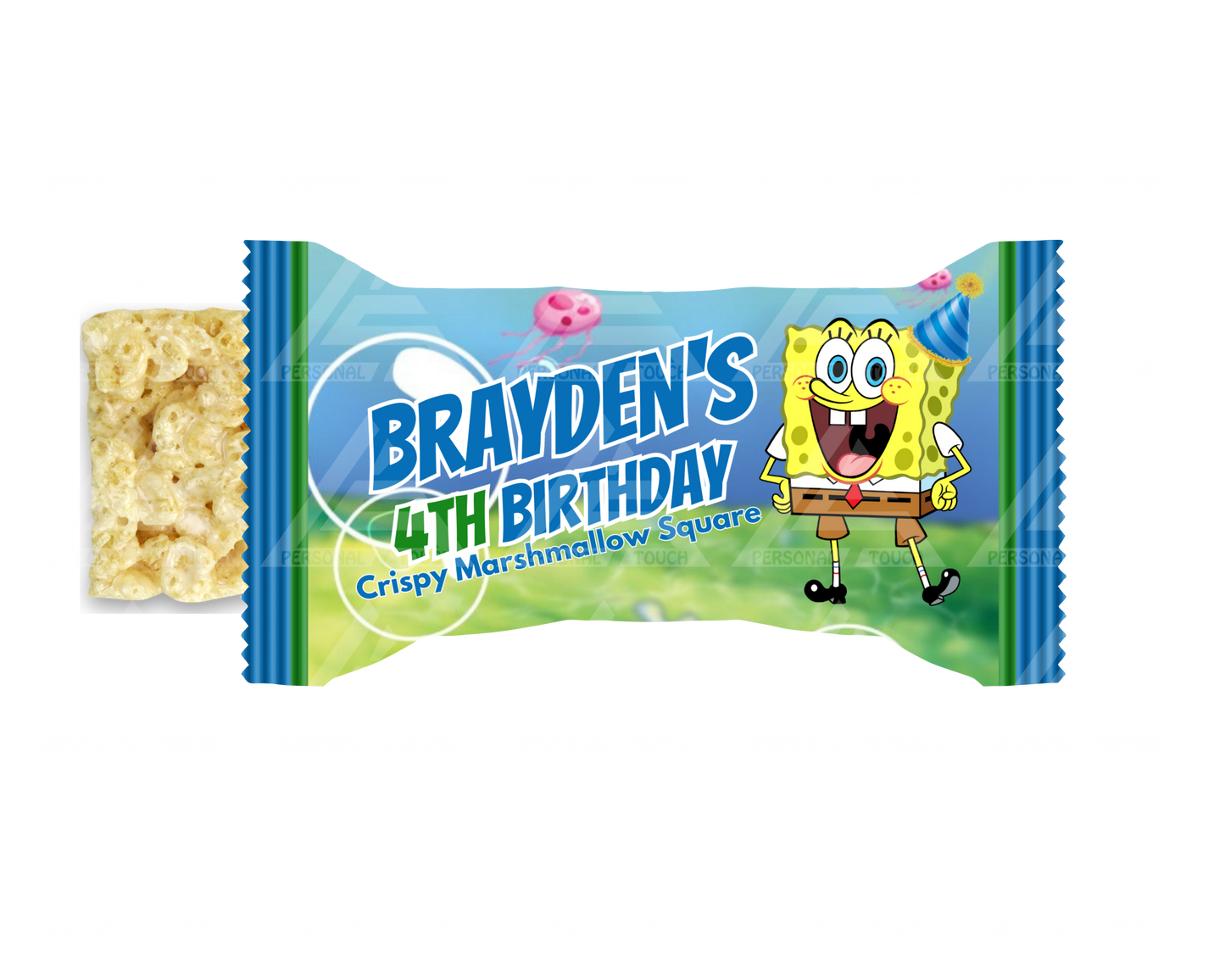 SpongeBob Birthday Rice Krispy Treats