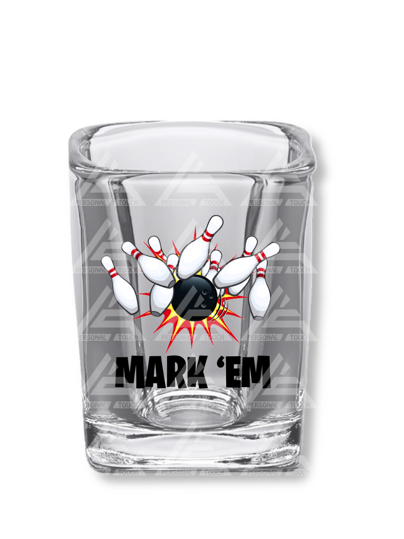 Custom (Your Design Here) 2.2 oz Square Clear Shot Glasses