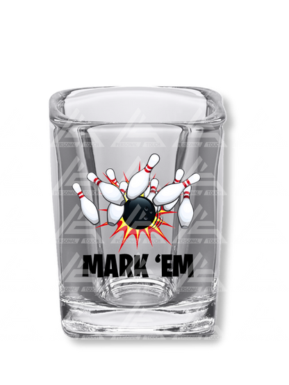 Custom (Your Design Here) 2.2 oz Square Clear Shot Glasses