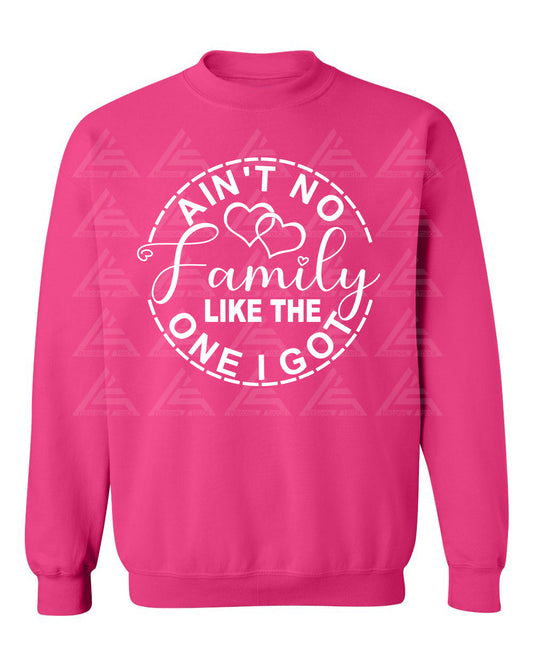 Ain't No Family Like the One I Got Sweatshirt-Pink
