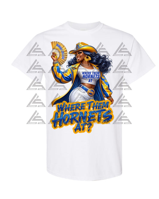 Morris College Where Them Hornets At? - White Tee