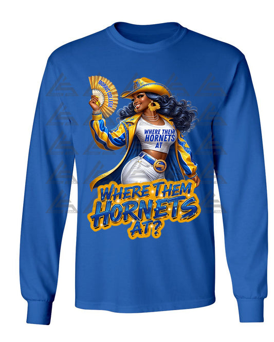 Morris College Where Them Hornets At? - Royal Blue