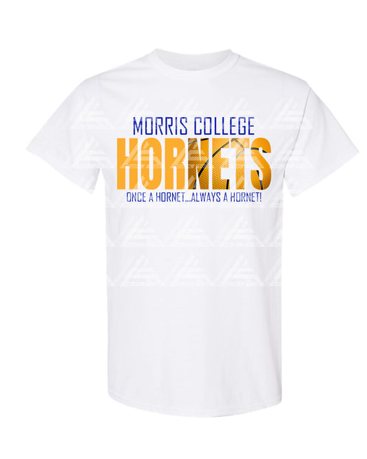 Morris College Hornets Basketball Tee-White