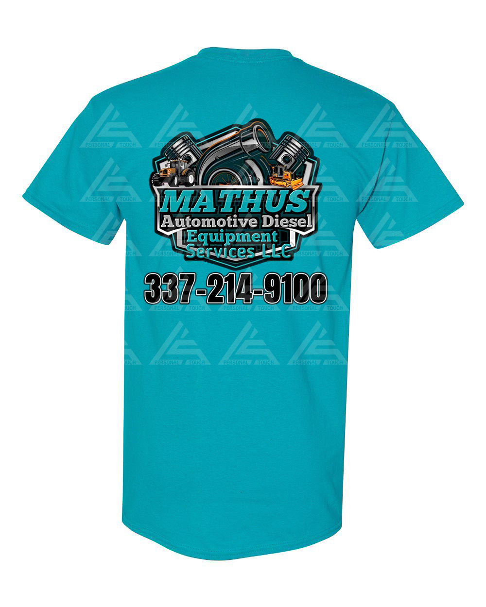 Mathus Automotive Diesel T-Shirt (Teal)