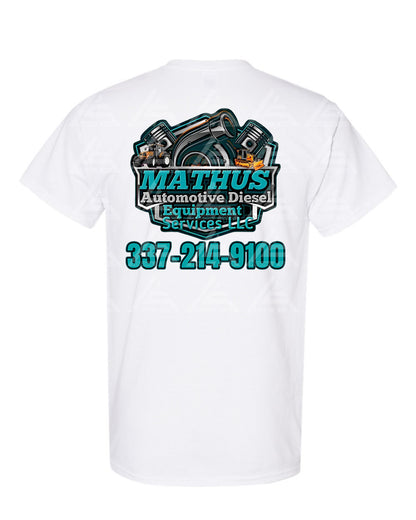 Mathus Automotive Diesel T-Shirt (White)