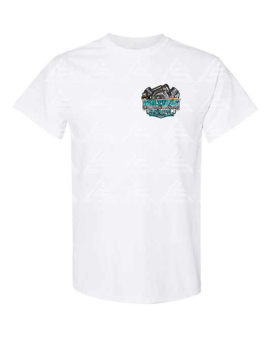 Mathus Automotive Diesel T-Shirt (White)