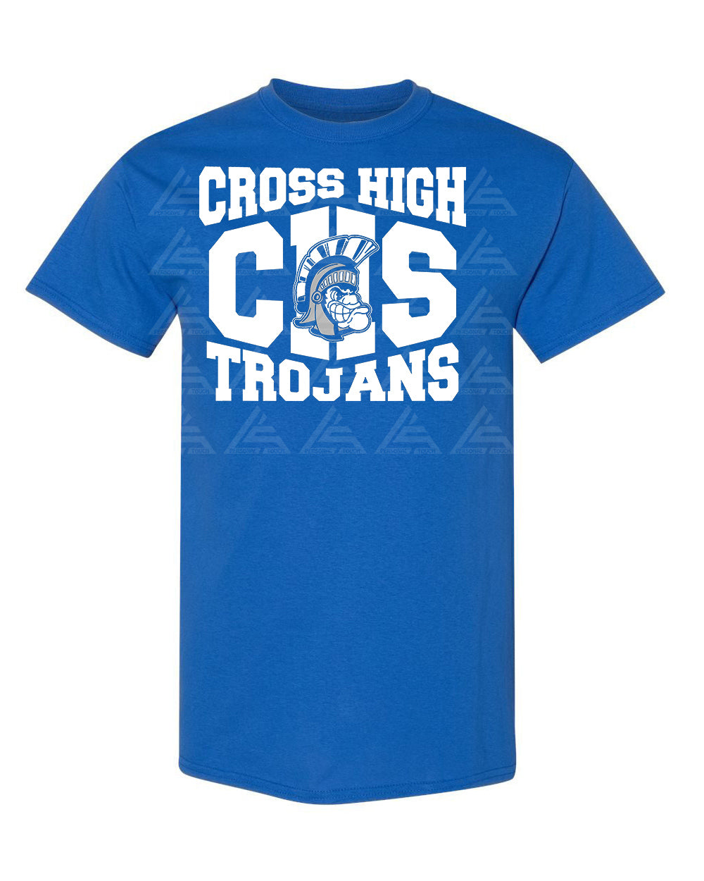 Cross Trojans Tee - Royal