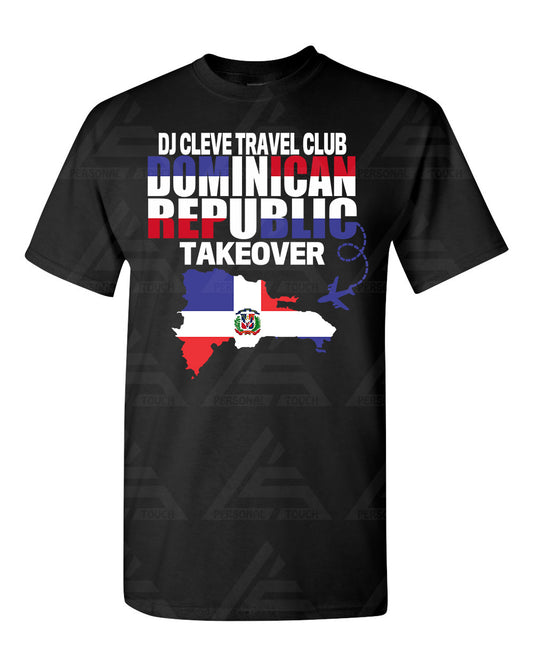 DJ Cleve Travel Club - Dominican Republic Tee - Black