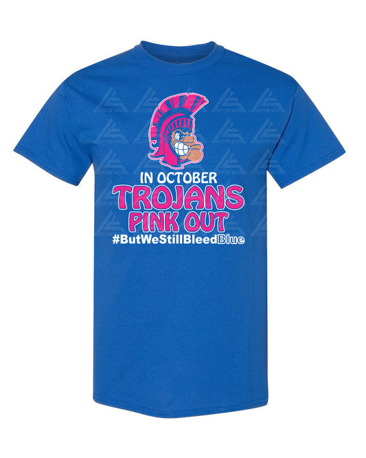 Trojan PINK OUT Cancer Awareness Tee-Royal