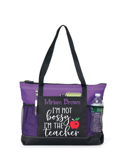 Tote Bag - I'm Not Bossy....Teacher