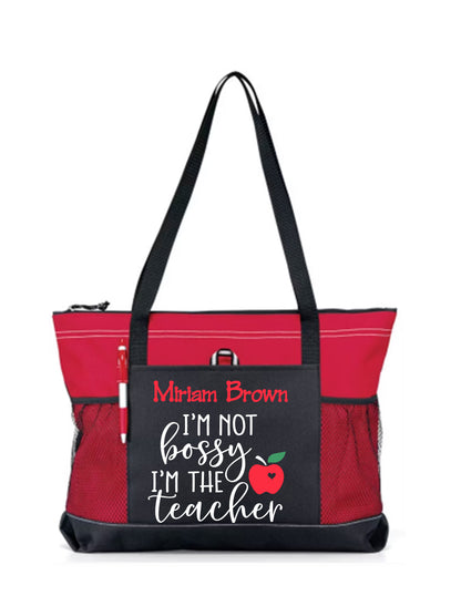 Tote Bag - I'm Not Bossy....Teacher