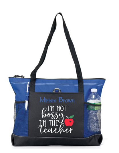 Tote Bag - I'm Not Bossy....Teacher