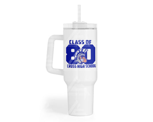 Cross High Alumni 40 oz Tumbler w/Handle