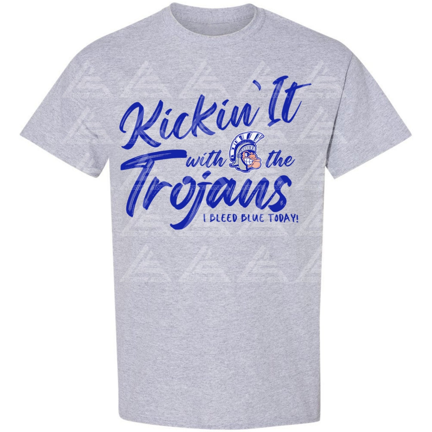 Kickin' It with the Trojans Short Sleeve - Gray