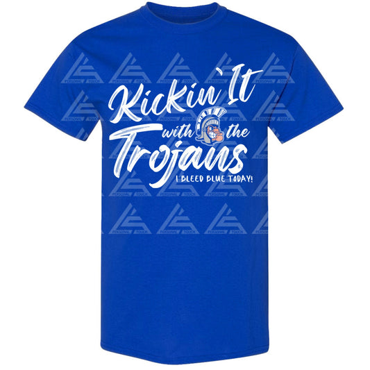 Kickin' It with the Trojans Short Sleeve - Royal