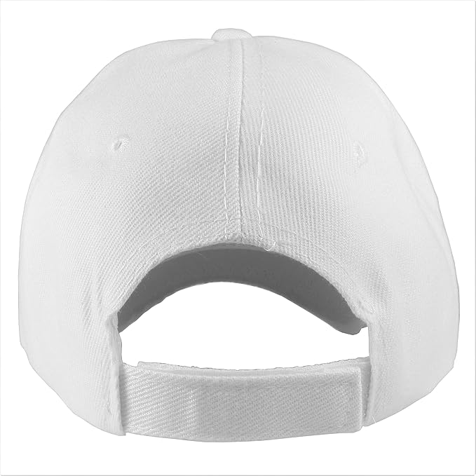 Cross Rec Adjustable Back Strap Cap - White