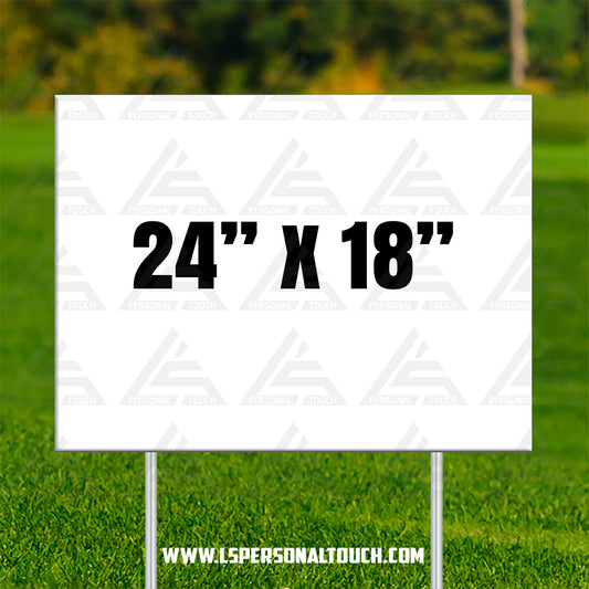 Custom Double-Sided Yard Sign