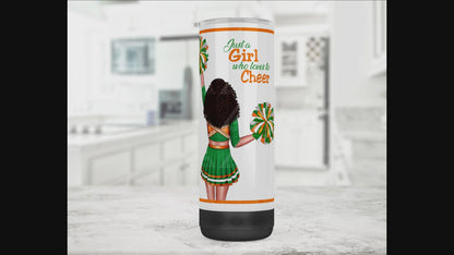 Speaker Tumbler (Cheerleader - Orange/Green)