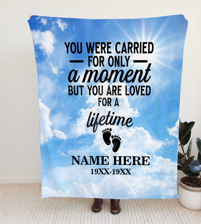 Personalized Blue Skies Memorial Throw Blanket - Child