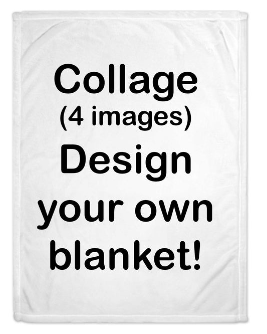 Custom Collage Throw Blanket (4 Images)