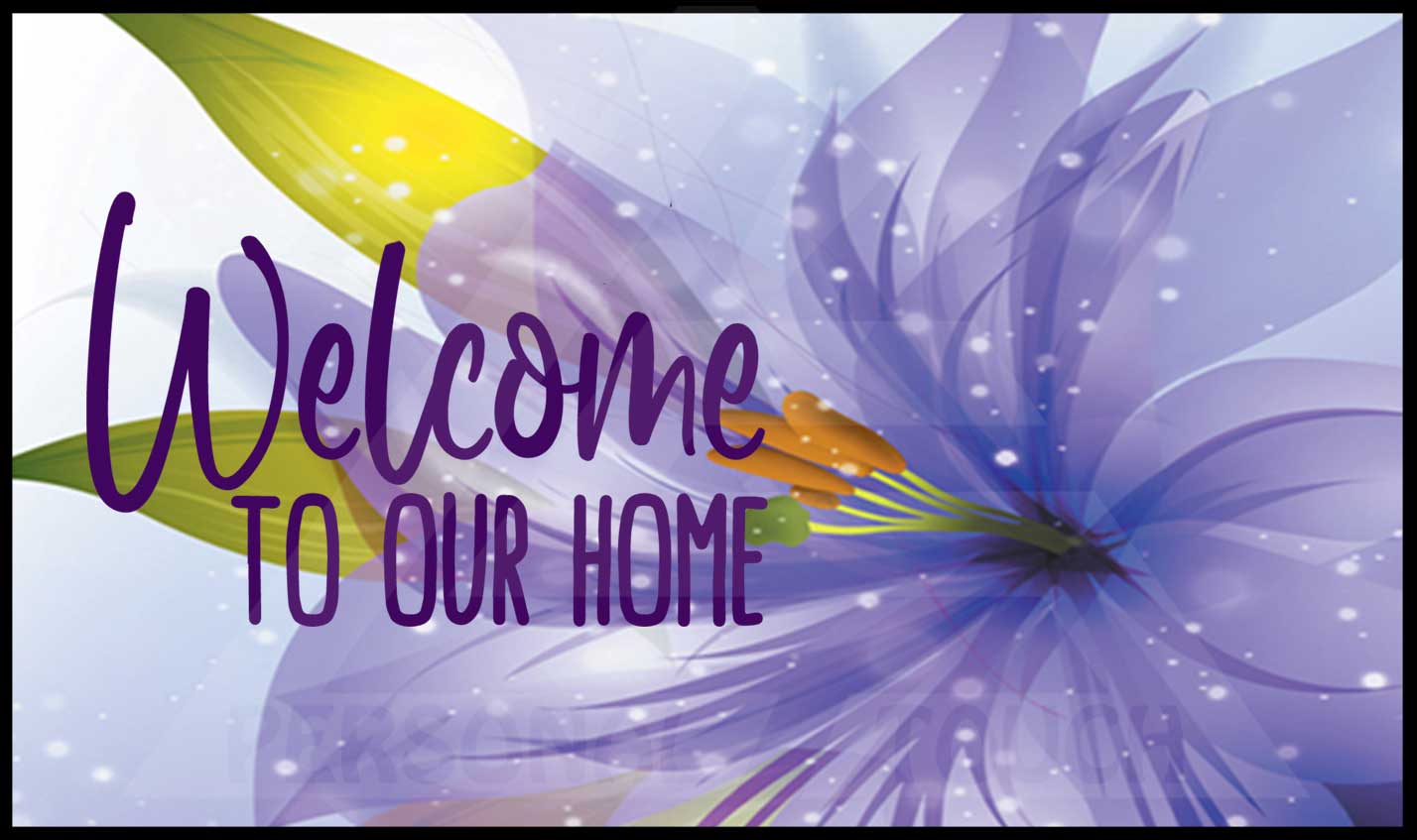 Elegant Florals Floor Mat