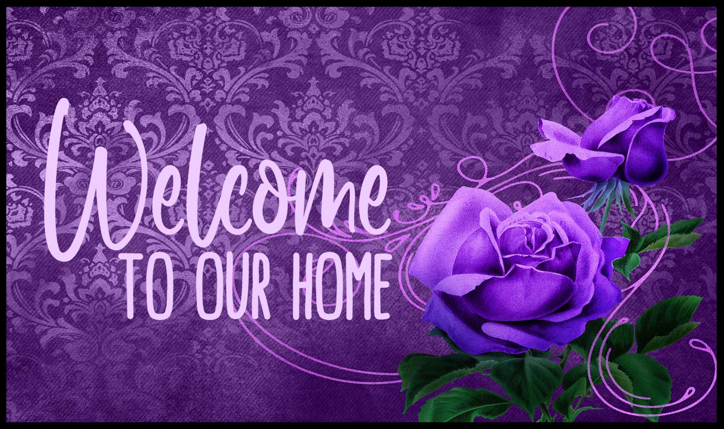 Elegant Florals Floor Mat