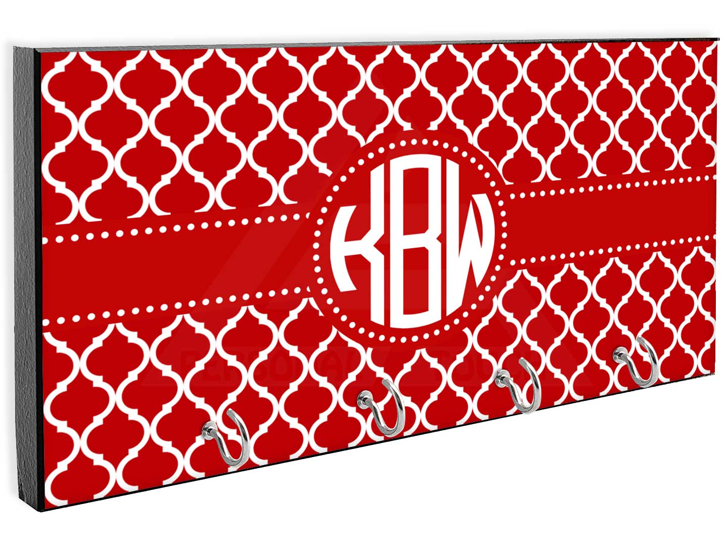 Chain Fence Monogram Key Rack