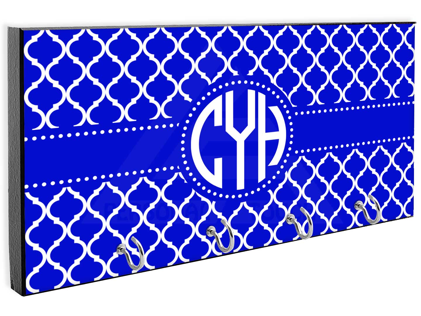 Chain Fence Monogram Key Rack