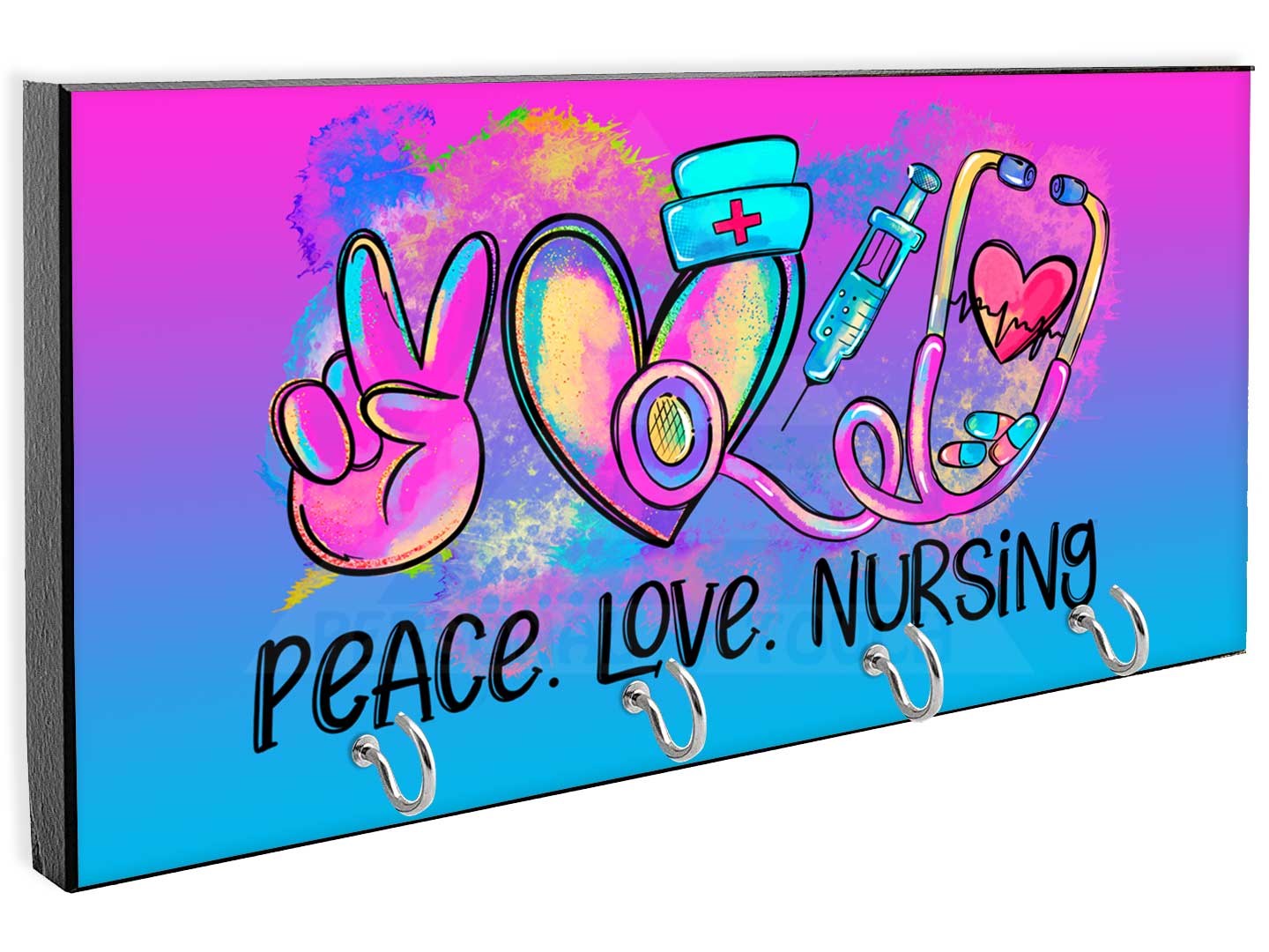 Nurses-Themed Key Rack