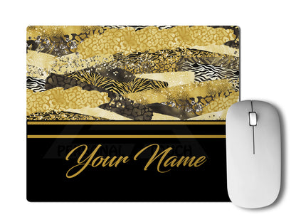 Distressed Animal Print Mousepad