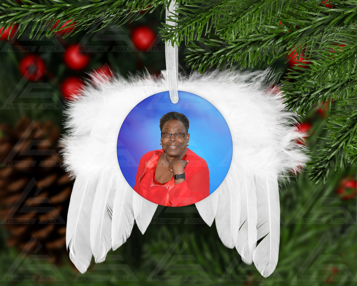 Feathered Angel Wings Ornament