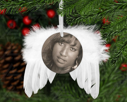 Feathered Angel Wings Ornament