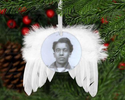 Feathered Angel Wings Ornament