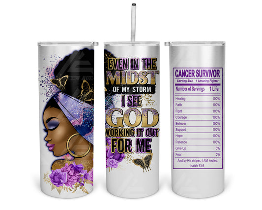 Skinny Straight Tumbler (Even in the Midst - Purple)