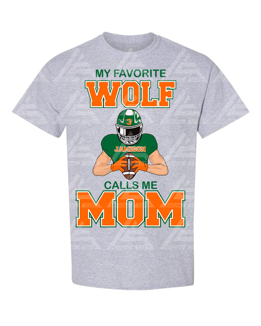 Wolf "My Favorite Player Calls Me (Light) Gray Tee