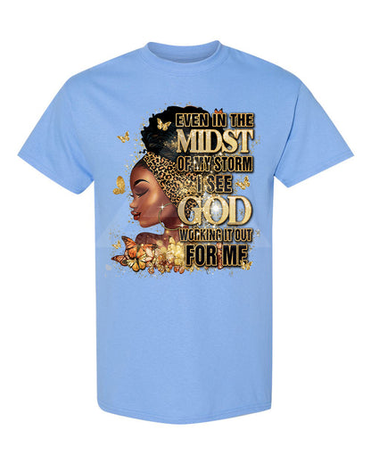 Even In The Midst Tee (Gold)