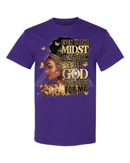 Even In The Midst Tee (Gold)