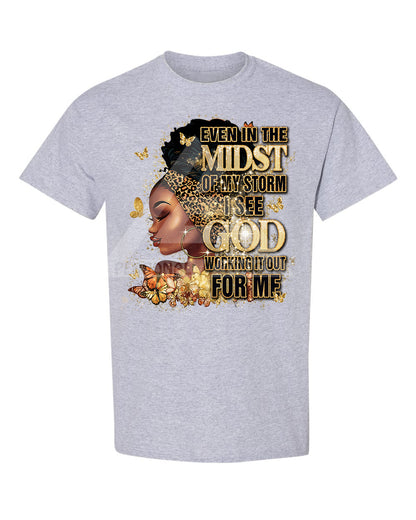 Even In The Midst Tee (Gold)