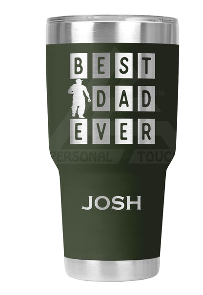 30 oz Engraved Best Dad Ever Tumbler