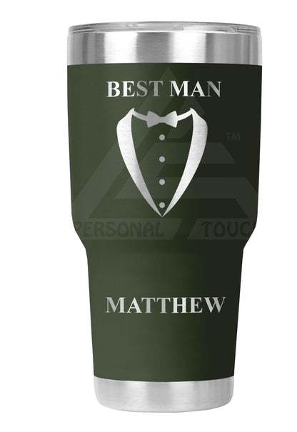 30 oz Engraved Best Man Tumbler